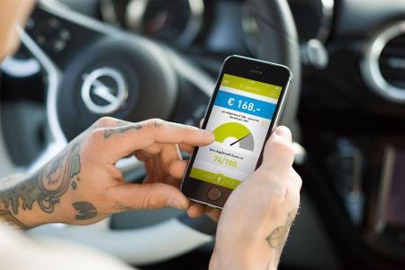 Junge Autofahrer können mit einer Versicherungs-App sparen