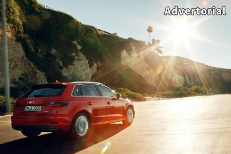 Fährt mit der Kraft der Sonne: der Audi A3 Sportback e-tron