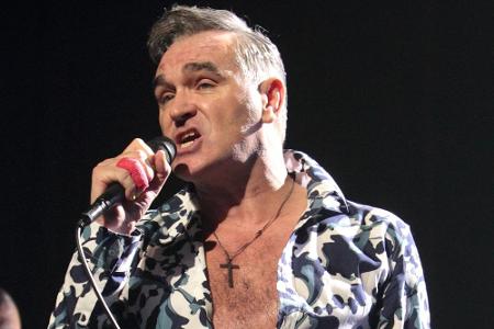 Morrissey bei einem Konzert in Reading, Pa.