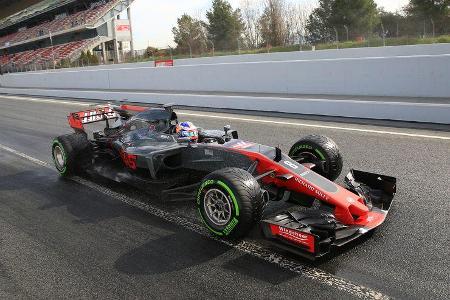 Romain Grosjean - HaasF1 - Formel 1 - Test - Barcelona - 2. März 2017