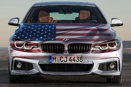 BMW USA Flagge Montage