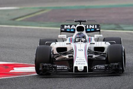 Lance Stroll - Williams - Formel 1 - Testfahrten Barcelona - 28.02.2017