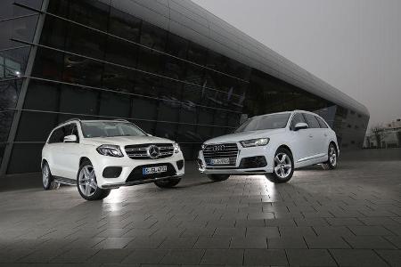 Audi Q7 3.0 TDI Quattro, Mercedes GLS 350 d 4Matic