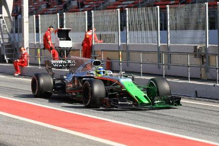 Sergio Perez - Force India - F1-Test - Barcelona - 27. Februar 2017