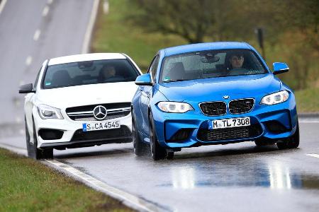 BMW M2, Mercedes-AMG CLA 45, Frontansicht