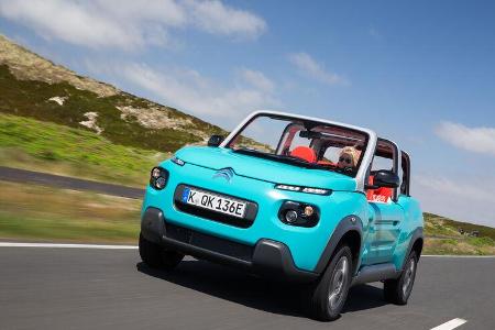 Citroen E-Mehari Fahrt Vorne Seite