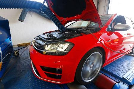 VW Golf R, Leistungsmessung