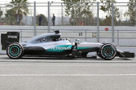 Mercedes W07 - F1 2016 - Profil