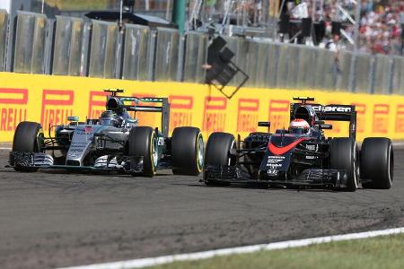Button vs. Rosberg - GP Ungarn 2015
