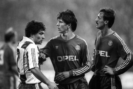 Zwei für ihn erfolgreiche Jahre verbrachte Jürgen Kohler (r.) zwischen 1989 und 1991 bei den Bayern, dann lockte ihn Juventu...