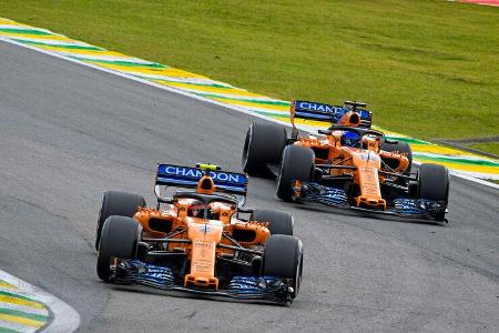 Stoffel Vandoorne - Fernando Alonso - McLaren - GP Brasilien 2018