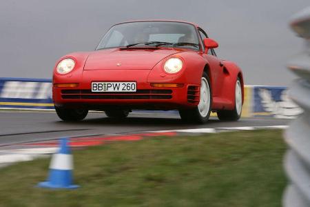 Porsche 959 und Carrera GT mit Walter Röhrl in Leipzig 04