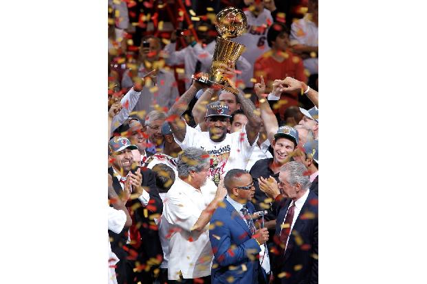 21. Juni 2012 - LeBron James gewinnt mit Miami Heat seinen ersten NBA-Titel
