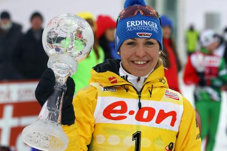 18. März 2012 - Rekord-Weltmeisterin Magdalena Neuner tritt zurück