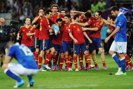 1. Juli 2012 - Spanien wird zum dritten Mal Fußball-Europameister