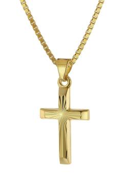 trendor 39520 Halskette mit Kreuz für Kinder Gold 333/8 Karat von trendor