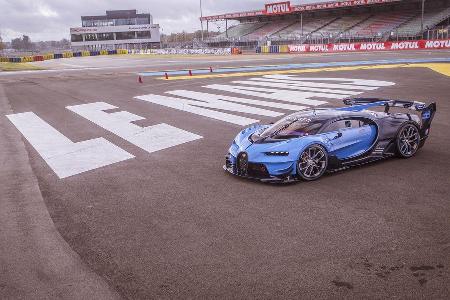 Bugatti Vision Gran Turismo, Fahreindrcke