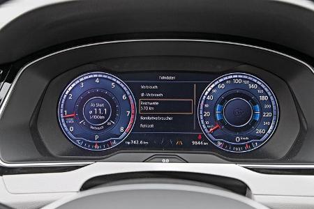VW Passat 2.0 TSI, Rundinstrumente