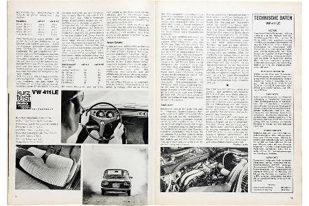 VW 411 LE, auto motor und sport-Artikel 1967