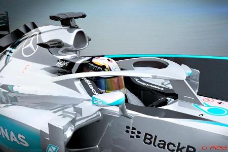 Formel 1 Cockpitschutz - Piola Animation 2015