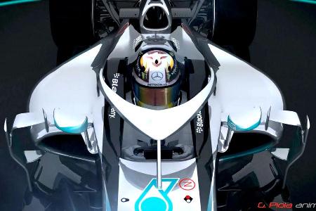 Formel 1 Cockpitschutz - Piola Animation 2015