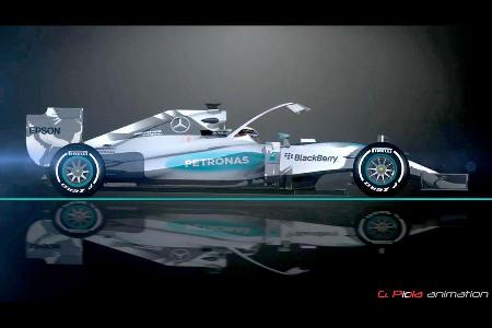 Formel 1 Cockpitschutz - Piola Animation 2015