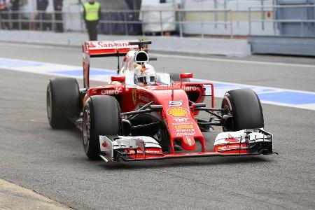 Sebastian Vettel - Ferrari - Formel 1-Test - Barcelona - 23. Februar 2016