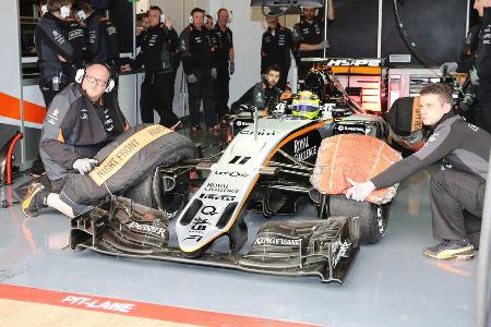 Sergio Perez - Force India - Formel 1-Test - Barcelona - 23. Februar 2016