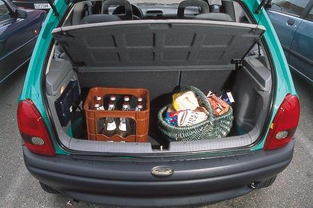 Opel Corsa, Kofferraum