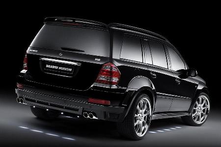 Karosserie-Anbauteile überhöhen das optische Gewicht des Mercedes GL noch zusätzlich.