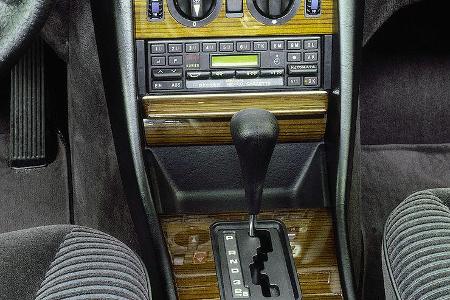 Mercedes S-Klasse, W126, Mittelkonsole, Automatikwählhebel, Klimaanlage