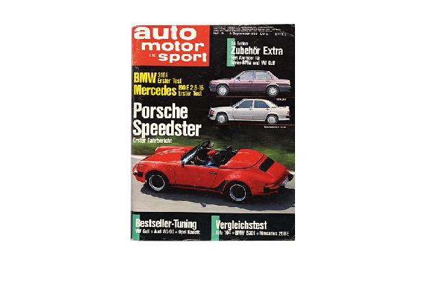Porsche 911 Speedster, Hefttitel