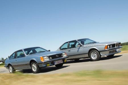 BMW 635 CSi, Opel Monza 3.0 E, Seitenansicht