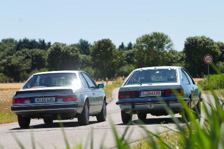 BMW 635 CSi, Opel Monza 3.0 E, Heckansicht
