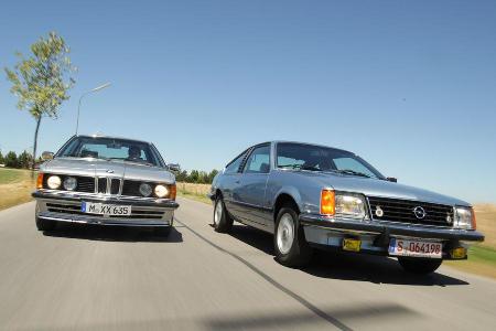 BMW 635 CSi, Opel Monza 3.0 E, Frontansicht