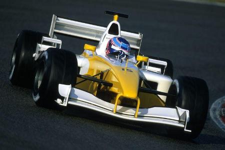 Jenson Button - Renault R202 - Test - Barcelona - 2002