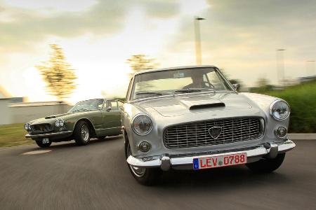 Lancia Flaminia Coup 3B 2800, Maserati 3500 GTI S Sebring, Frontansicht Lancia Flaminia Coup 3B 2800, Maserati 3500 GTI S Sebring, Frontansicht