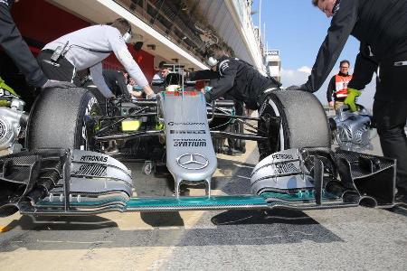 Lewis Hamilton - Mercedes - Formel 1-Test - Barcelona - 25. Februar 2016