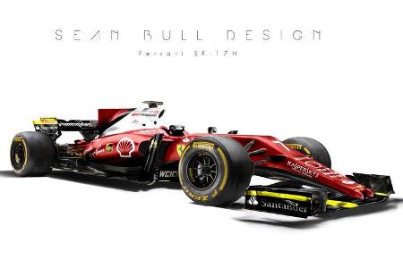 Ferrari - F1-Designs 2017 - Sean Bull - Formel 1 Ferrari - F1-Designs 2017 - Sean Bull - Formel 1
