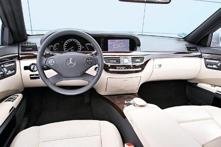 Mercedes S 500, Cockpit, Lenkrad