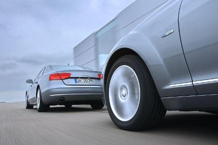 Audi A8 4.2 FSI Quattro, Mercedes S 500, RŸckansicht