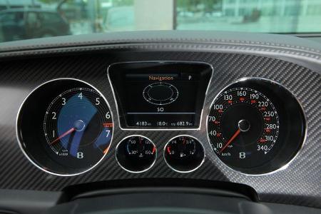 Bentley Continental Supersports, Schriftzug, Sitz