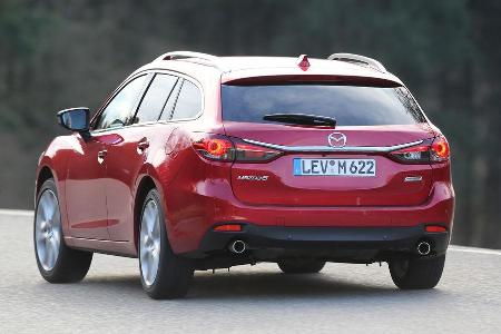 Mazda 6 Kombi Skyaktiv-D 175, Heckansicht