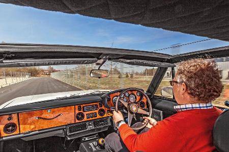 Bristol 412 SII Zagato, Cockpit, Fahrersicht
