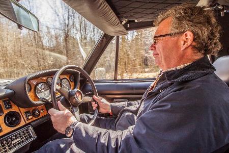 Bristol 412 SII Zagato, Cockpit, Fahrersicht