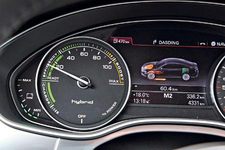 Audi A6 Hybrid, Rundinstrumete, Tacho