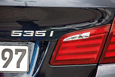 BMW Active Hybrid 5, Typenbezeichnung, Rückleuchte