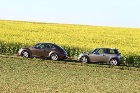 Mini One, VW Beetle 1.2 TSI