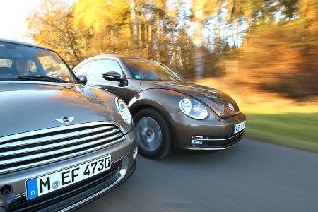 Mini One, VW Beetle 1.2 TSI