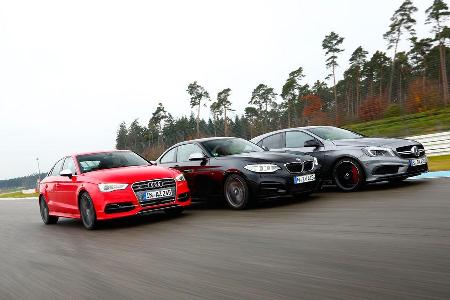 Audi S3 Limousine, BMW M235i, Mercedes A 45 AMG